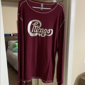 Chicago Maroon Long Sleeve Shirt